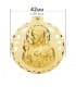 Escapulario V. del Carmen y Corazón de Jesús Oro 18k 42 mm Calados