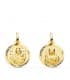 Scapolare del Carmelo Oro 18Kt 16 mm Lavorazione Rigata