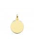 Chapa Redonda Oro 18K 16 mm Brillo