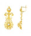 Pendientes Lapidados Oro 18K 40mm