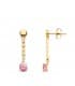 Boucles d'oreilles Pendantes Or 18K Rose
