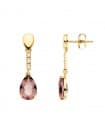 Boucles d'oreilles Broadway Or Jaune 18K Alexandrite