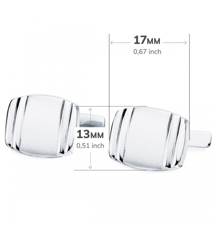 Gemelos Baptiste Oro Blanco 18K