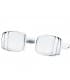 Gemelos Bernard Oro Blanco 18K