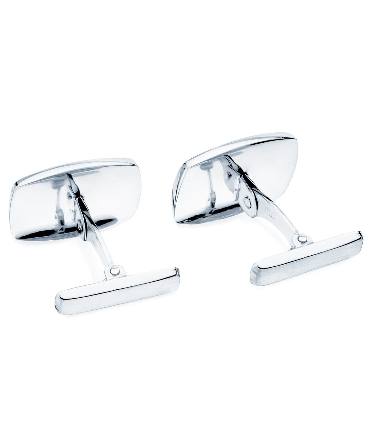 Gemelos Bernard Oro Blanco 18K
