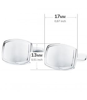Gemelos Bertrand Oro Blanco 18K