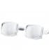 Boutons de manchette Bertrand Or Blanc 18K