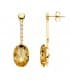 Pendientes Manhattan Oro Amarillo 18K Champagne
