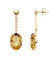 Boucles d'oreilles Manhattan Or Jaune 18K Champagne