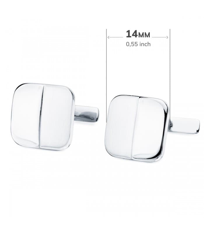 Gemelos Logan Oro Blanco 18K