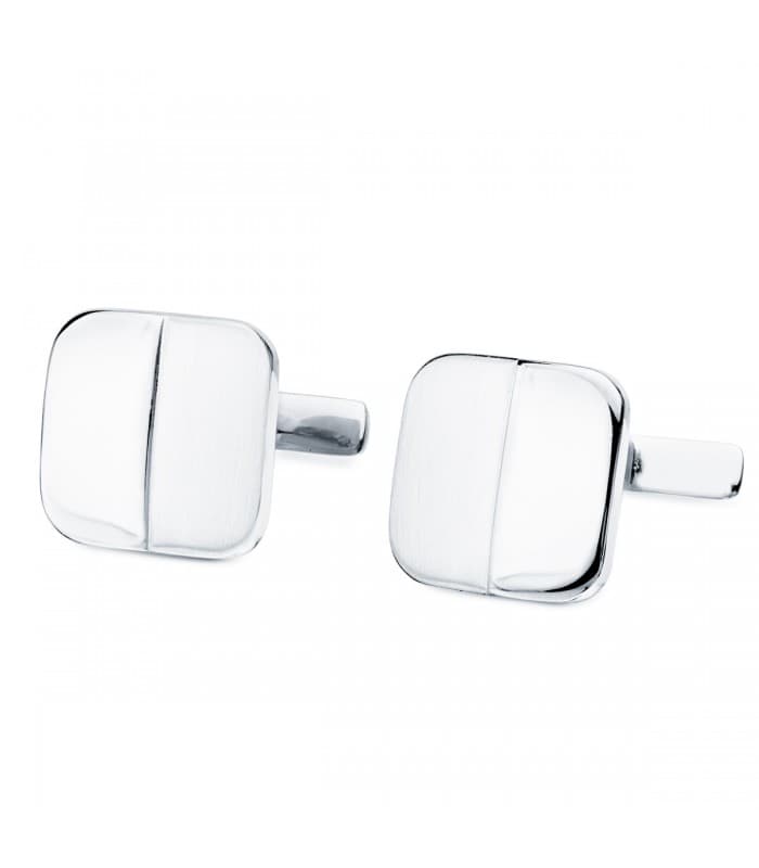 Gemelos Logan Oro Blanco 18K