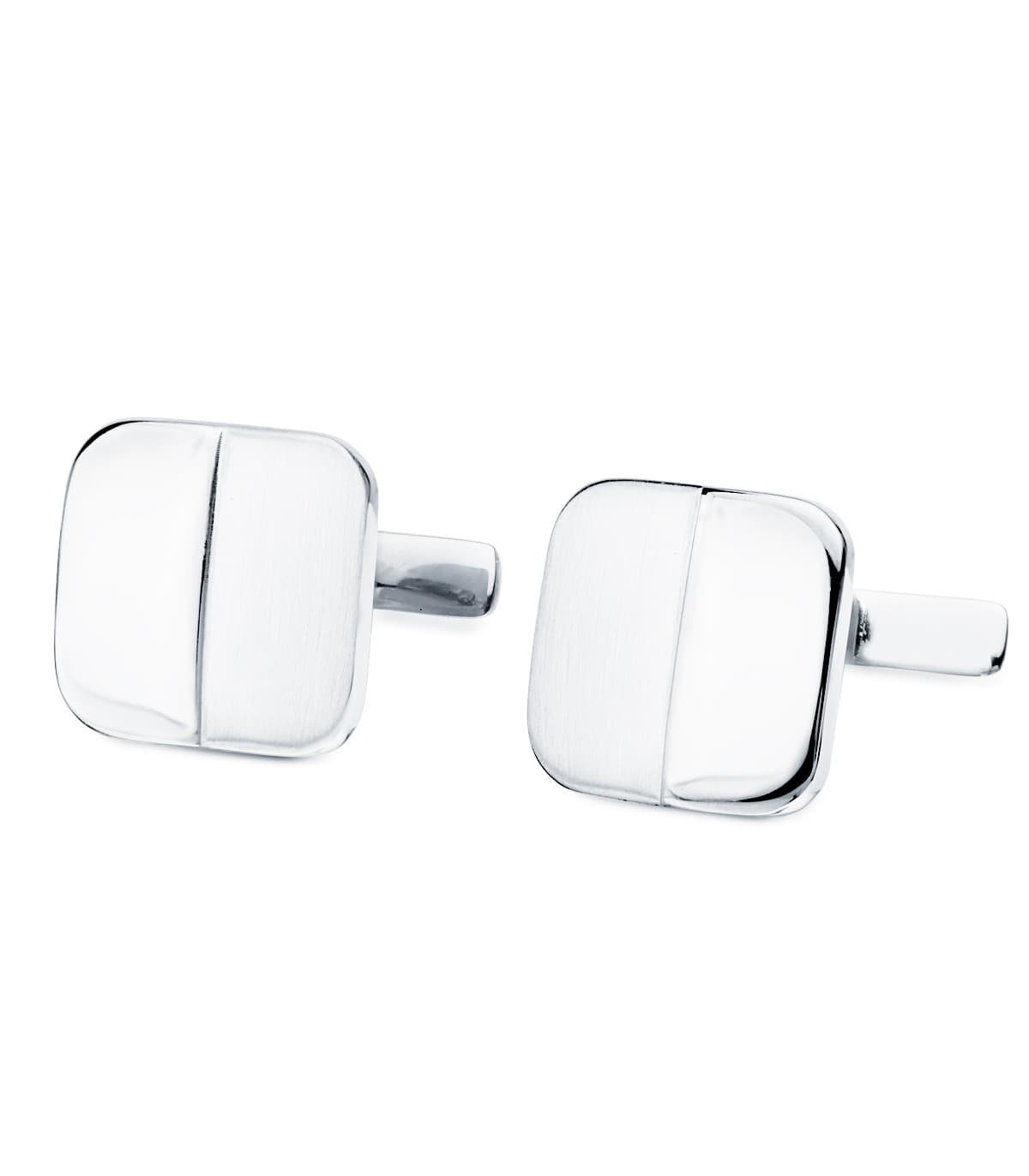 Gemelos Logan Oro Blanco 18K