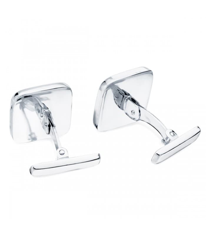 Gemelos Logan Oro Blanco 18K