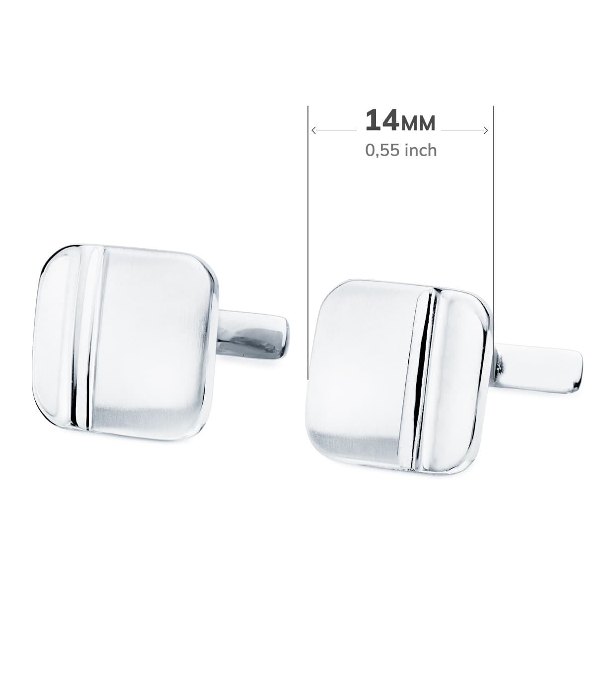 Gemelos Lambert Oro Blanco 18K