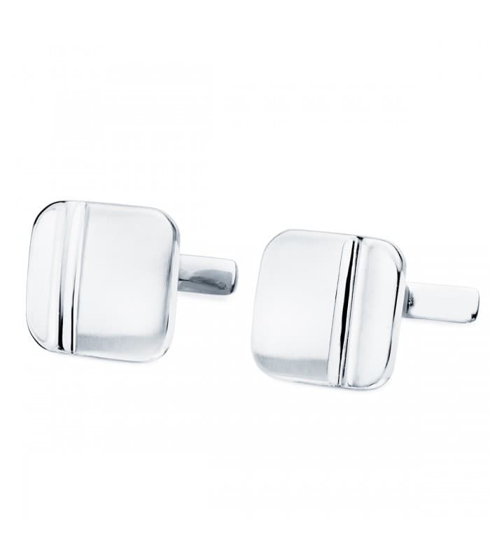 Gemelos Lambert Oro Blanco 18K