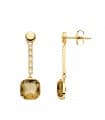 Boucles d'oreilles Harlem Or Jaune 18K Fumé