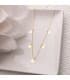 Gargantilla Mujer Chapitas Oro 18K collar mujer colgantes círculos joyería