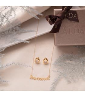 Gargantilla Mujer Oro Amarillo 18K Letras Mamá joyas dia de la madre joyeria online