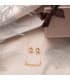 Orecchini punto luce Mercedes 8,5 mm 18 Kt