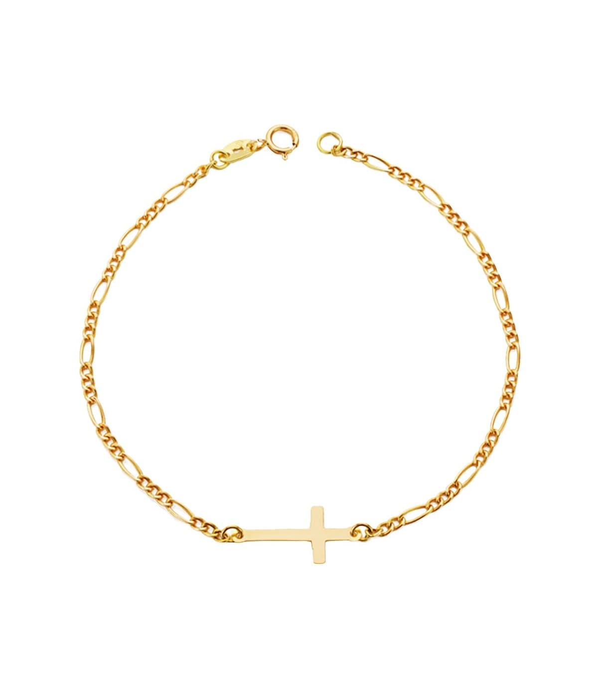 Bracelet Croix or jaune Macarena 18 Carats