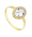 Bague or jaune Alessia Ovale 18 Carats