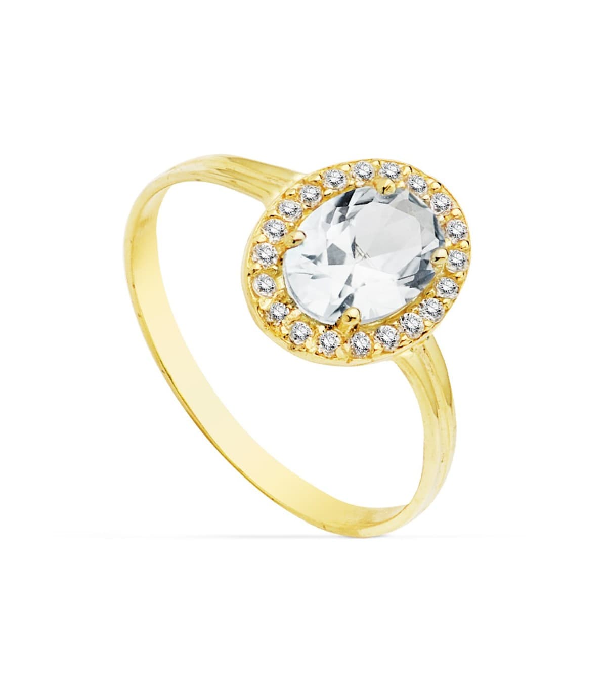 Bague or jaune Alessia Ovale 18 Carats