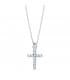 Gargantilla Cruz Diamante 0.050 Qtes. OB 18K
