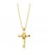 Gargantilla Cruz OA 18K Diamante 0.010 Qtes.