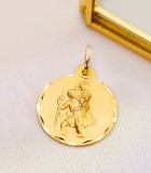 Médaille saint Christophe · Médailles en or | Alda Joyeros