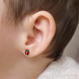 Boucles d'oreilles bébé en or 18 carats.