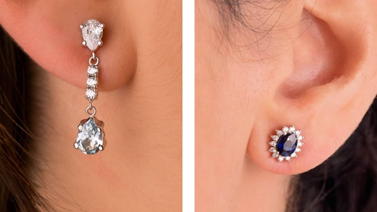 pendientes novia azul, tradicion algo azul